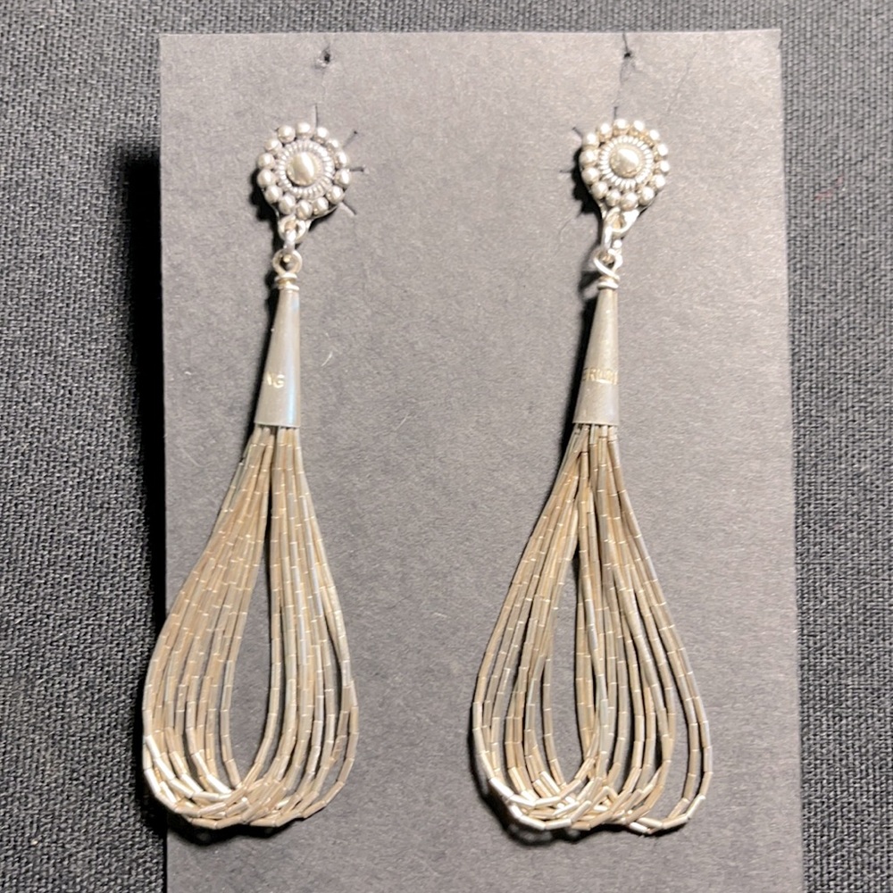 SOLD… Sterling Liquid Silver Earring Dangles